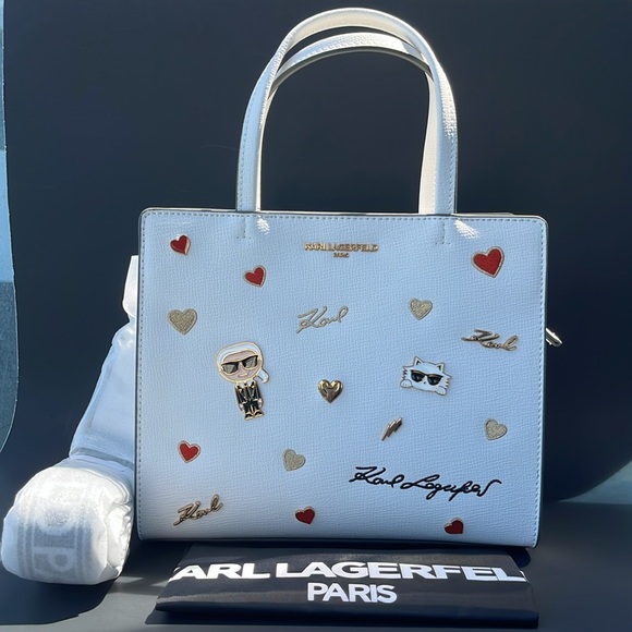 NWT Karl Lagerfeld “MAYBELLE” Satchel/Crossbody Bags - Picture 11 of 16